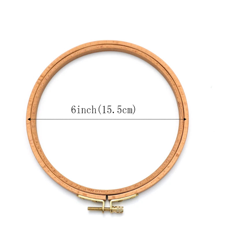 3-12 Inch Wooden Embroidery Frame Oval Embroidery Hoop Ring Cross Stitch Machine DIY Needlecraft Household Sewing Tool