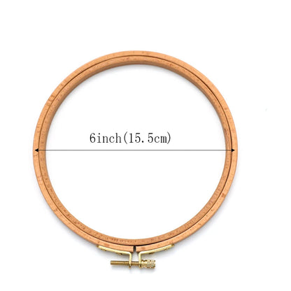 3-12 Inch Wooden Embroidery Frame Oval Embroidery Hoop Ring Cross Stitch Machine DIY Needlecraft Household Sewing Tool