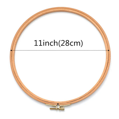 3-12 Inch Wooden Embroidery Frame Oval Embroidery Hoop Ring Cross Stitch Machine DIY Needlecraft Household Sewing Tool
