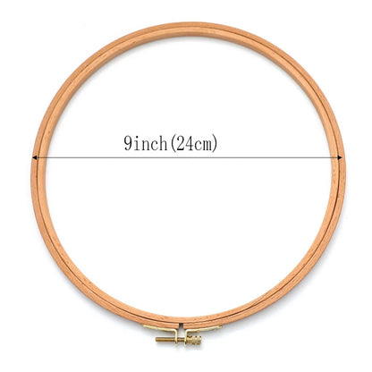 3-12 Inch Wooden Embroidery Frame Oval Embroidery Hoop Ring Cross Stitch Machine DIY Needlecraft Household Sewing Tool