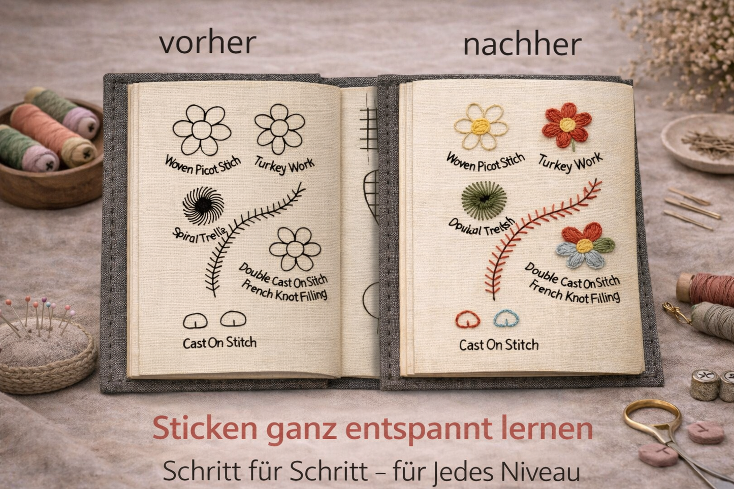 StitchBook – Alles zum Sticken in einem Buch
