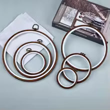 StitchHoops – Dekorative Stickrahmen in Holzoptik für deine Stickprojekte
