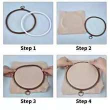 StitchHoops – Dekorative Stickrahmen in Holzoptik für deine Stickprojekte