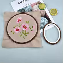 StitchHoops – Dekorative Stickrahmen in Holzoptik für deine Stickprojekte