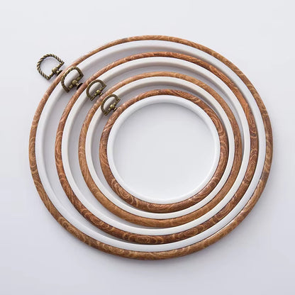 StitchHoops – Dekorative Stickrahmen in Holzoptik für deine Stickprojekte