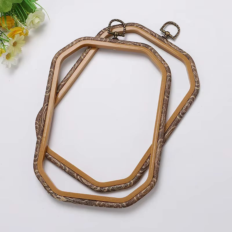 StitchHoops – Dekorative Stickrahmen in Holzoptik für deine Stickprojekte