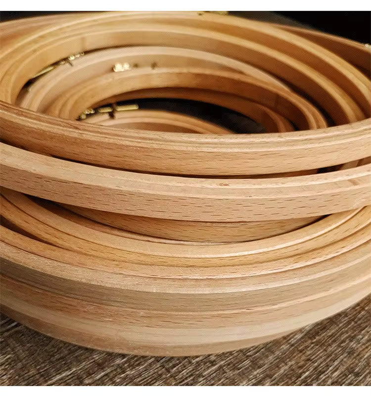StitchHoops Classic – Verstellbare Stickrahmen aus Buchenholz für Stickprojekte