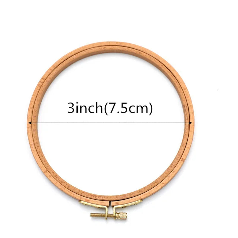 3-12 Inch Wooden Embroidery Frame Oval Embroidery Hoop Ring Cross Stitch Machine DIY Needlecraft Household Sewing Tool