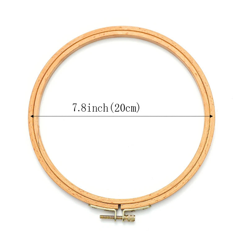 3-12 Inch Wooden Embroidery Frame Oval Embroidery Hoop Ring Cross Stitch Machine DIY Needlecraft Household Sewing Tool