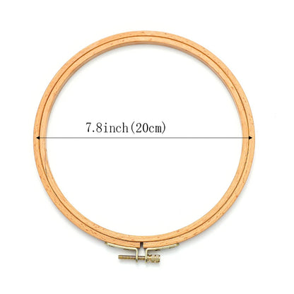 3-12 Inch Wooden Embroidery Frame Oval Embroidery Hoop Ring Cross Stitch Machine DIY Needlecraft Household Sewing Tool