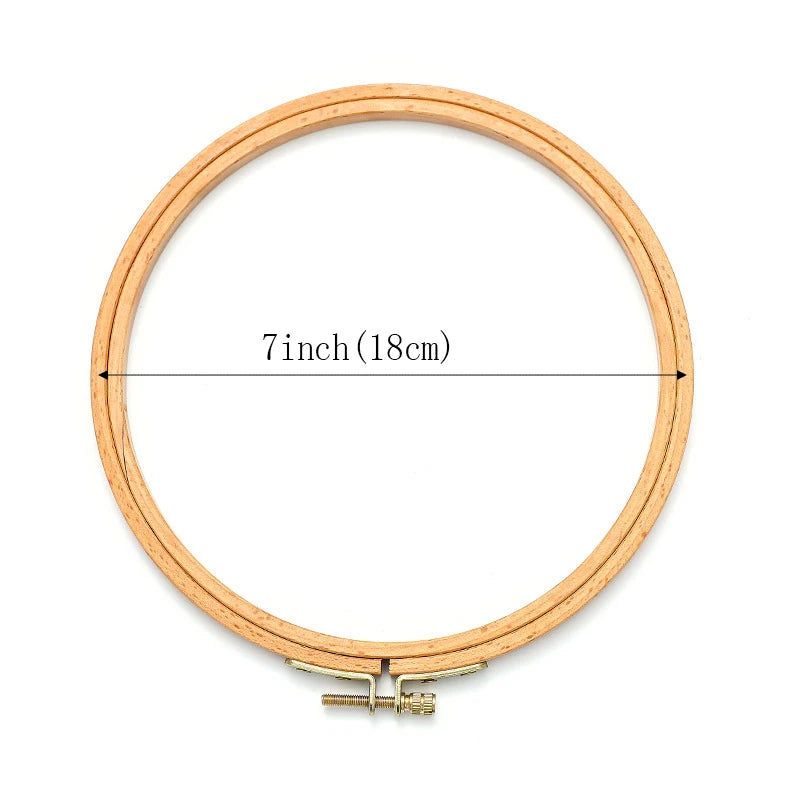 3-12 Inch Wooden Embroidery Frame Oval Embroidery Hoop Ring Cross Stitch Machine DIY Needlecraft Household Sewing Tool
