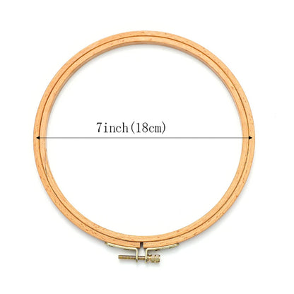 3-12 Inch Wooden Embroidery Frame Oval Embroidery Hoop Ring Cross Stitch Machine DIY Needlecraft Household Sewing Tool