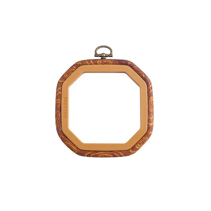 Imitated Wood Round,Oval Different Size Decorative Cross Stitch Hoop Ring Frame Embroidery Frame Circle Hanging Arts Ornament